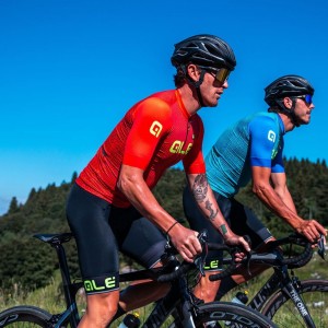 ALE CORSA Trägerhose kurz schwarz/neongelb