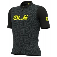 ALE CROSS Radtrikot kurzarm schwarz