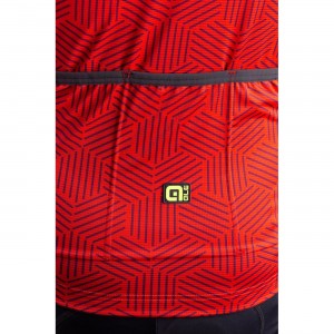 ALE CROSS Radtrikot kurzarm rot