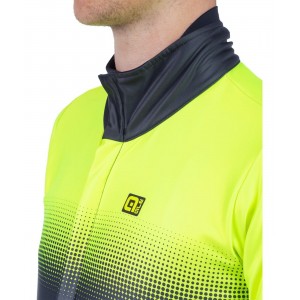 ALE GRADIENT Fahrradjacke neongelb/schwarz