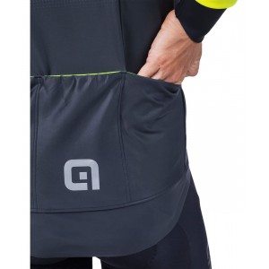 ALE GRADIENT Fahrradjacke neongelb/schwarz