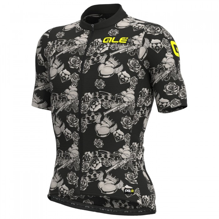 ALE LAS VEGAS Radtrikot kurzarm schwarz