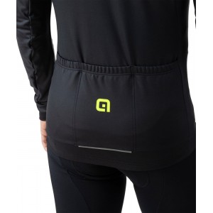 ALE READY Radtrikot langarm schwarz/neongelb