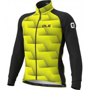 ALE SHARP Winter Fahrradjacke schwarz/neongelb