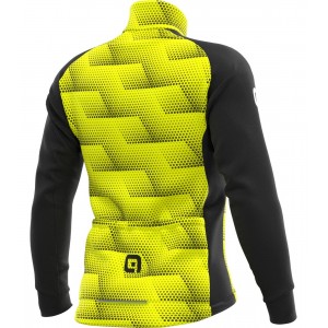 ALE SHARP Winter Fahrradjacke schwarz/neongelb