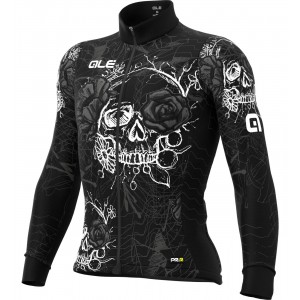 ALE SKULL Radtrikot langarm schwarz