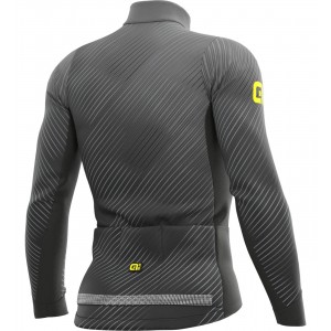 ALE STORM Radtrikot langarm schwarz/grau