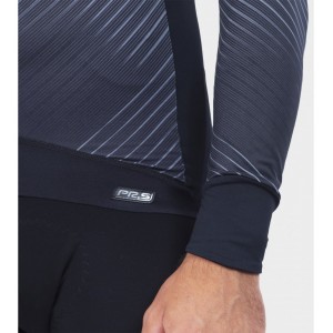 ALE STORM Radtrikot langarm schwarz/grau