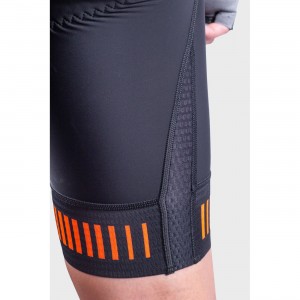 ALE STRADA Trägerhose kurz schwarz/orange ALE STRADA Trägerhose kurz schwarz/orange
