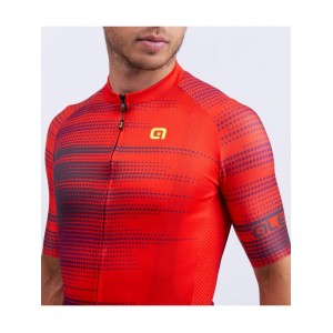 ALE TURBO Radtrikot kurzarm rot