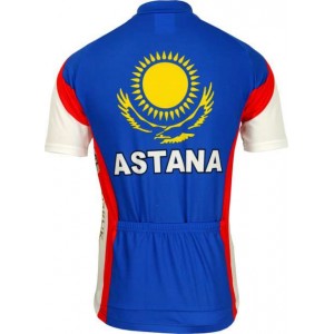 Astana Slowenischer Meister 2010 Radsport-Profi-Team-Kurzarmtrikot mit kurzem Reißverschluss Astana Slowenischer Meister 2010 Radsport-Profi-Team-Kurzarmtrikot mit kurzem Reißverschluss