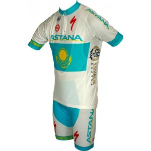 ASTANA kasachischer Meister 2011 Radsport-Profi-Team-Kurzarmtrikot mit kurzem Reißverschluss ASTANA kasachischer Meister 2011 Radsport-Profi-Team-Kurzarmtrikot mit kurzem Reißverschluss
