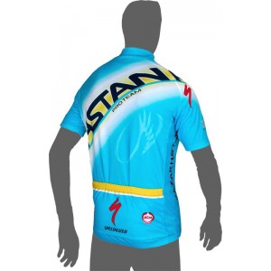 ASTANA 2014 Kurzarmtrikot (kurzer Reißverschluss) Radsport-Profi-Team