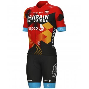 Bahrain Victorious 2023 Set (Kurzarmtrikot+Trägerhose)-ALE Radsport-Profi-Team