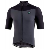 MURATA gefüttertes Radtrikot kurzarm anthrazit/schwarz