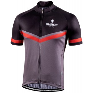 OLLASTU Radtrikot kurzarm schwarz/grau