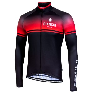 SANTERNO Radtrikot langarm schwarz/rot
