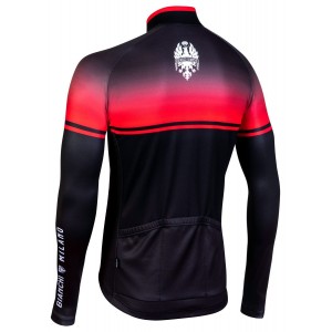 SANTERNO Radtrikot langarm schwarz/rot
