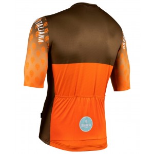 TIRANO Radtrikot kurzarm orange/olivgrün