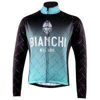 TRAONA Fahrrad Winterjacke schwarz/celeste