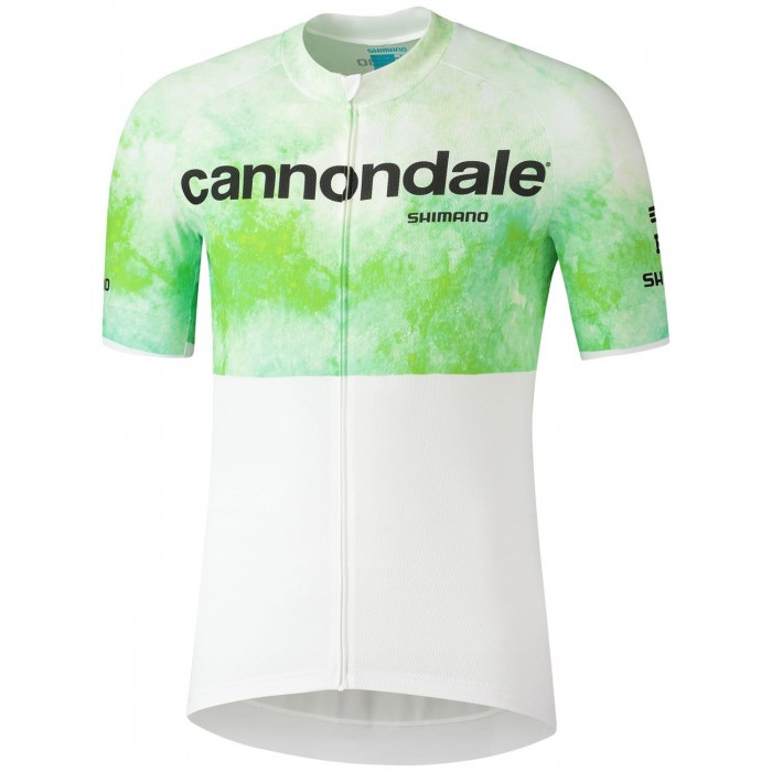 Cannondale FACTORY RACING 2022 Radtrikot kurzarm weiß (langer RV)-Radsport-Profi-Team