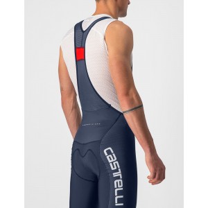 COMPETIZIONE KIT Trägerhose kurz blau/weiß-silber
