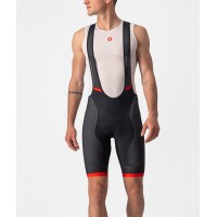 COMPETIZIONE KIT Trägerhose kurz schwarz/rot