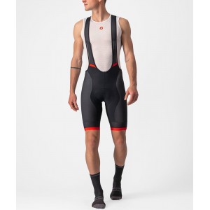 COMPETIZIONE KIT Trägerhose kurz schwarz/rot