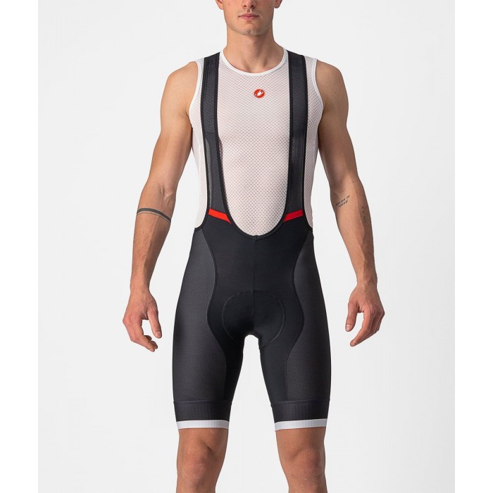 COMPETIZIONE KIT Trägerhose kurz schwarz/silber-grau COMPETIZIONE KIT Trägerhose kurz schwarz/silber-grau