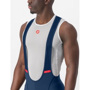 COMPETIZIONE Trägerhose kurz blau