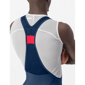 COMPETIZIONE Trägerhose kurz blau