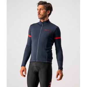 FONDO 2 Radtrikot langarm blau/rot