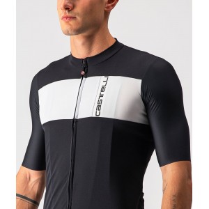 PROLOGO 7 Radtrikot kurzarm schwarz/weiß