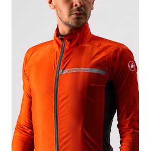 SQUADRA STRETCH JACKET-Fahrrad Windjacke orange-rot