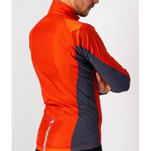 SQUADRA STRETCH JACKET-Fahrrad Windjacke orange-rot