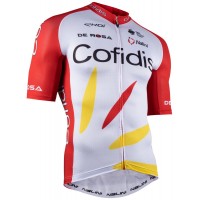 COFIDIS 2021 Radtrikot kurzarm (langer RV)-Radsport-Profi-Team
