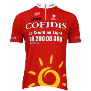 Cofidis 2009 Kurzarmtrikot mit kurzem Reißverschluss