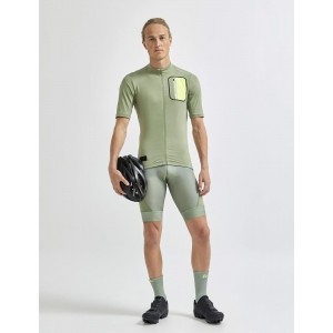 ADV Offroad Radtrikot kurzarm grün/neongelb