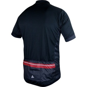 REEL JERSEY Radtrikot kurzarm schwarz/rot
