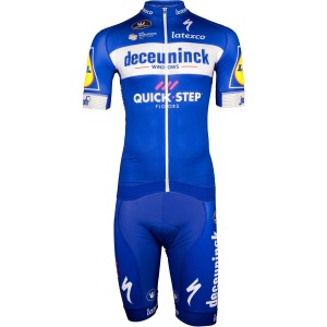 Deceuninck-Quick-Step 2019 Racing Trägerhose (PRR) Radsport-Profi-Team