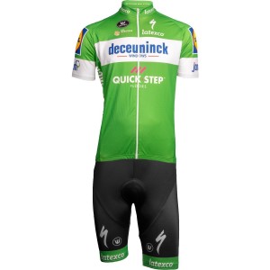 Deceuninck-Quick-Step 2019 Tour de France Edition Trägerhose grün-Radsport-Profi-Team Deceuninck-Quick-Step 2019 Tour de France Edition Trägerhose grün-Radsport-Profi-Team