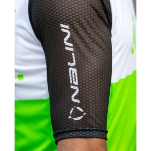 New Classica Radtrikot kurzarm grün/weiß