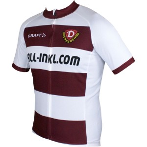 DYNAMO DRESDEN-Auswärtstrikot-Radtrikot kurzarm weiß/weinrot DYNAMO DRESDEN-Auswärtstrikot-Radtrikot kurzarm weiß/weinrot