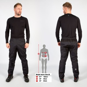 HUMMVEE Fahrrad Regenhose lang schwarz