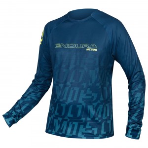 MT500 Print Tee LTD Radtrikot langarm MTB/Freeride blau MT500 Print Tee LTD Radtrikot langarm MTB/Freeride blau