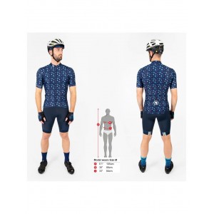 Supercraft Radtrikot kurzarm blau