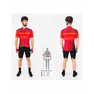 Virtual Texture Radtrikot kurzarm rot Virtual Texture Radtrikot kurzarm rot