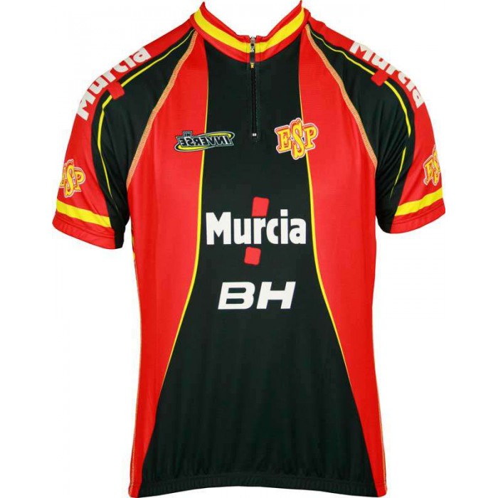 ESPAÑA 2012 Radsport-Profi-Team-Kurzarmtrikot mit kurzem Reißverschluss