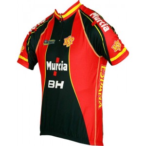 ESPAÑA 2012 Radsport-Profi-Team-Kurzarmtrikot mit kurzem Reißverschluss