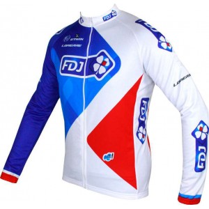 FRANCAISE DES JEUX (FDJ) 2016 Langarmtrikot B'TWIN Radsport-Profi-Team FRANCAISE DES JEUX (FDJ) 2016 Langarmtrikot B'TWIN Radsport-Profi-Team